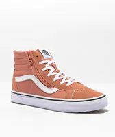 Vans Kids Sk8-Hi Side Zip Sun Baked Skate Shoes