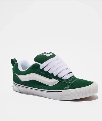 Vans Knu Skool Green & White Skate Shoes