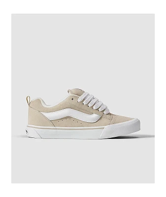 Vans Knu Skool Pig Suede Oatmeal Skate Shoes