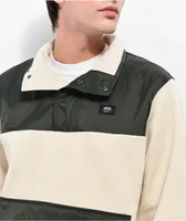 Vans Mammoth Fleece Cream & Green Anorak Jacket