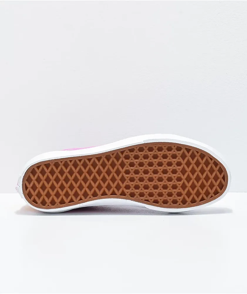Vans Old Skool Colorblock Pink, Orange & Light Blue Skate Shoes