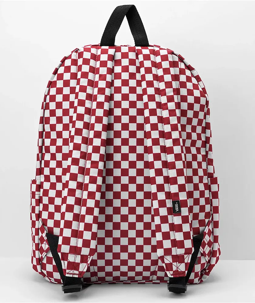Vans Old Skool H2O Red Checkered Backpack