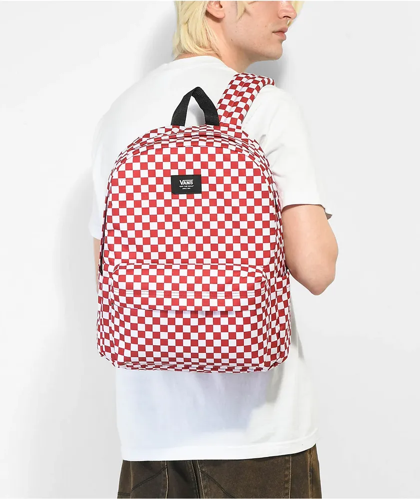 Vans Old Skool H2O Red Checkered Backpack