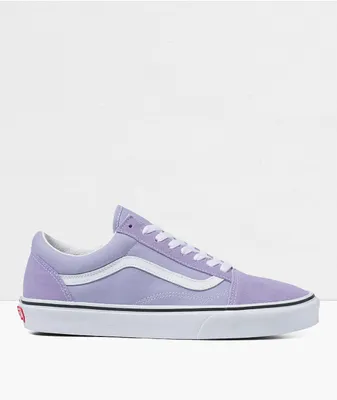 Vans Old Skool Lavender & White Skate Shoes