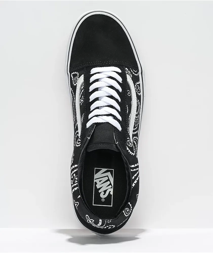 Vans Old Skool Peace & Paisley Black Skate Shoes