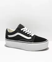 Vans Old Skool Stackform Black & White Platform Shoes