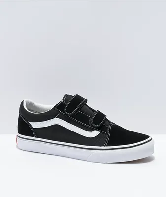 Vans Old Skool V Black & White Skate Shoes