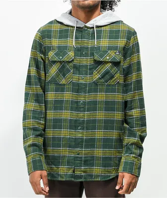 Vans Parkway II Sycamore & Heather Grey Hooded Flannel Shirt