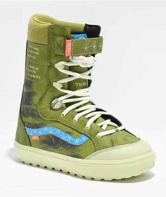 Vans Rav Hi-Standard Linerless DX Green Snowboard Boots 2024