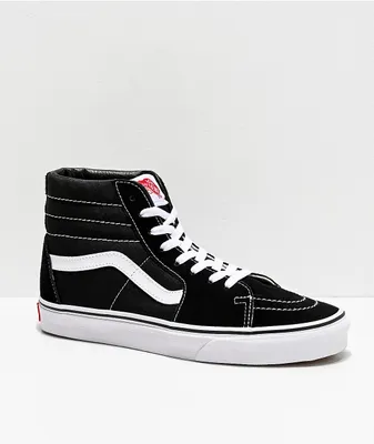 Vans Sk8-Hi Black & White Skate Shoes