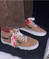 Vans Sk8-Hi MTE-1 Plaid Brown & Black Skate Shoes