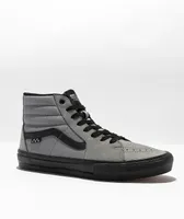 Vans Skate Sk8-Hi Nubuck Washed Blue & Black Skate Shoes