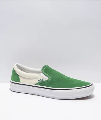 Vans Skate Slip-On Juniper & White Skate Shoes