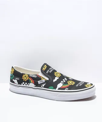 Vans Slip-On Better Day Black & White Skate Shoes