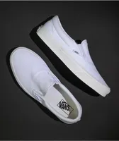 Vans Slip-On Monochromatic True White Skate Shoes