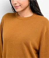 Vans Tacuba Solid Brown Sweater