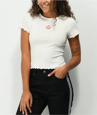 Vans x Brighton Zeuner Flower White Lettuce Edge T-Shirt