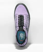 Vans x One Piece Old Skool One Piece Purple & Black Skate Shoes