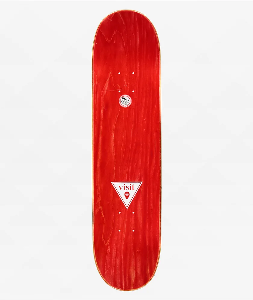 Visit Cosmic Silver Foil 8.0" Skateboard Deck