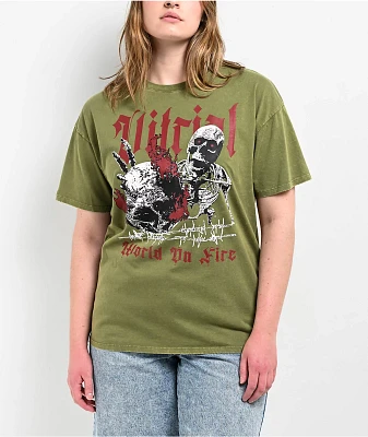 Vitriol Augusta Green Mineral Wash T-Shirt