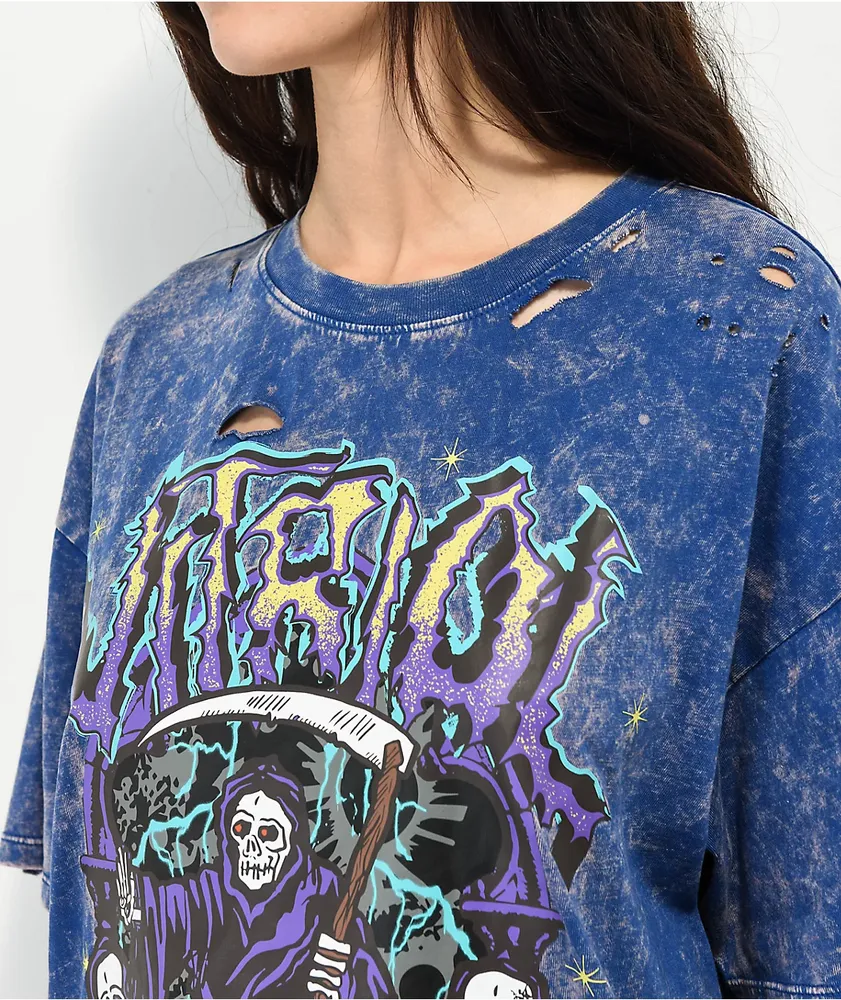 Vitriol Augustine Reapers Blue boyfriend T-Shirt