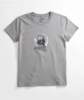 Vitriol Dark Days Grey Crop T-Shirt