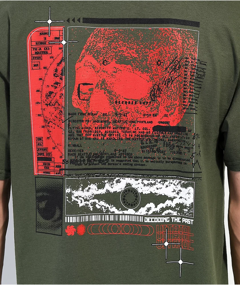 Vitriol Decoding Army Green T-Shirt