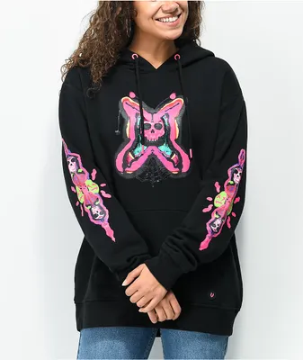 Vitriol Jamison Neon Skull Black Hoodie