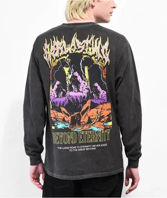 Vitriol Live Forever Black Wash Long Sleeve T-Shirt