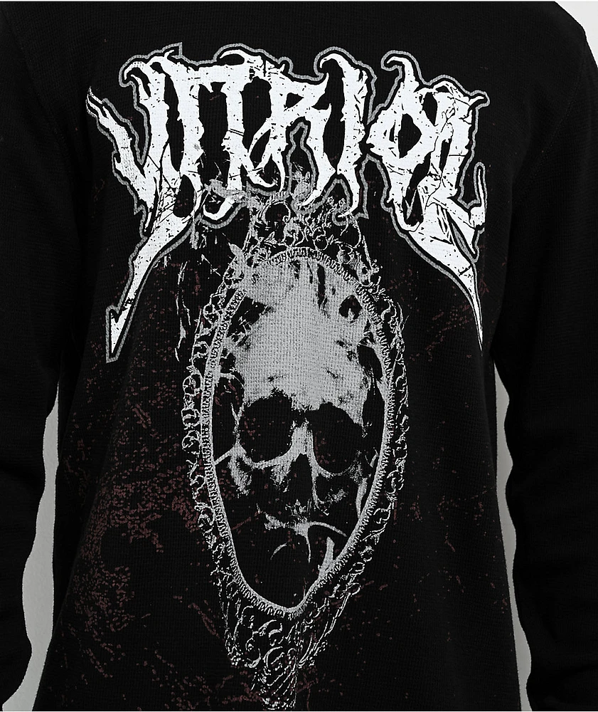 Vitriol Mirror Mirror Black Thermal Long Sleeve T-Shirt