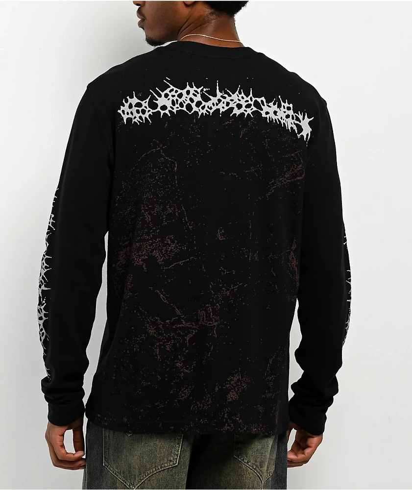 Vitriol Mirror Mirror Black Thermal Long Sleeve T-Shirt
