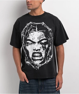 Vitriol Web Shawty Black Wash T-Shirt