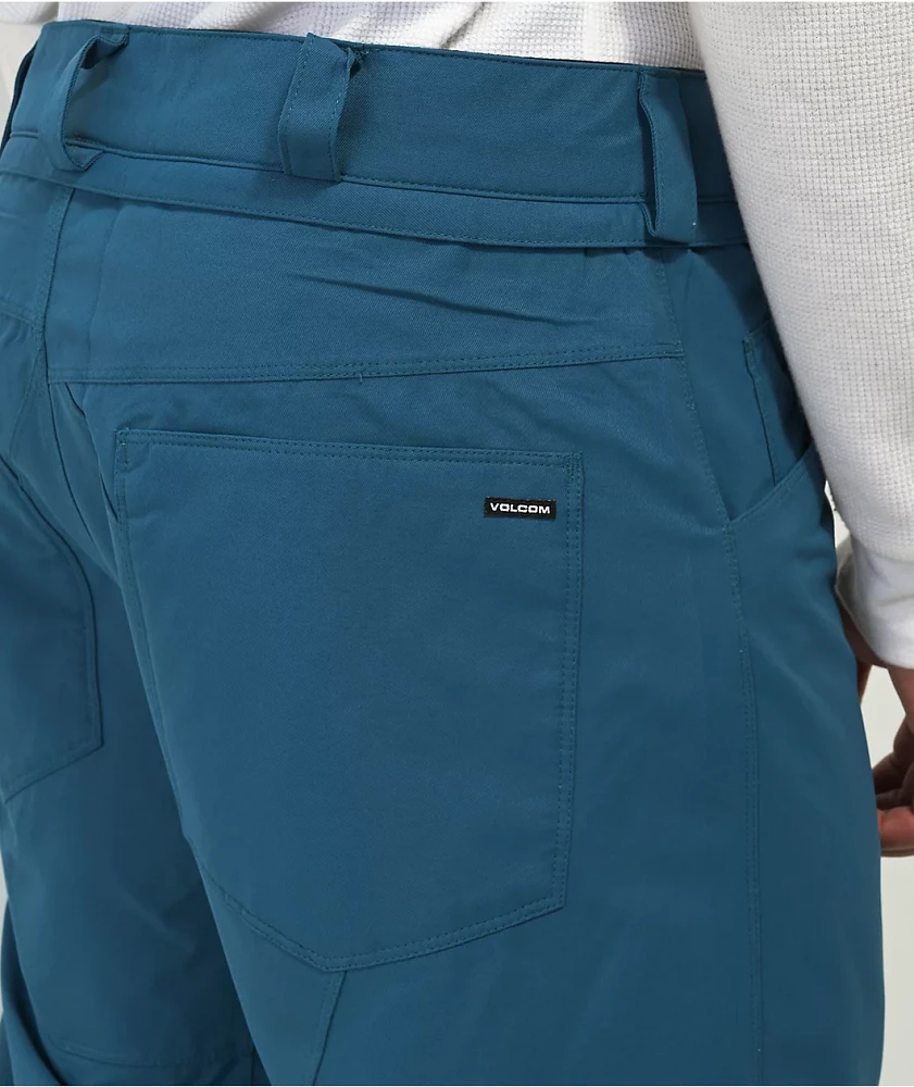 Volcom 5 Pocket Blue 10K Snowboard Pants