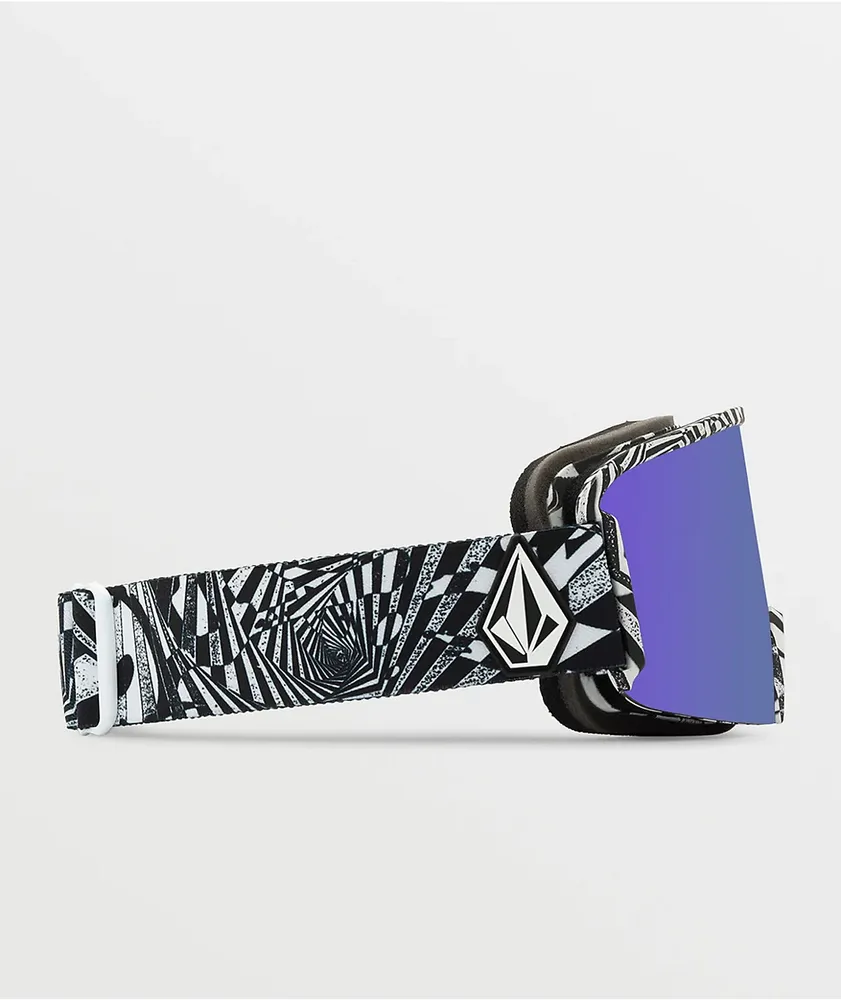 Volcom Garden OP Art & Purple Chrome Snowboard Goggles
