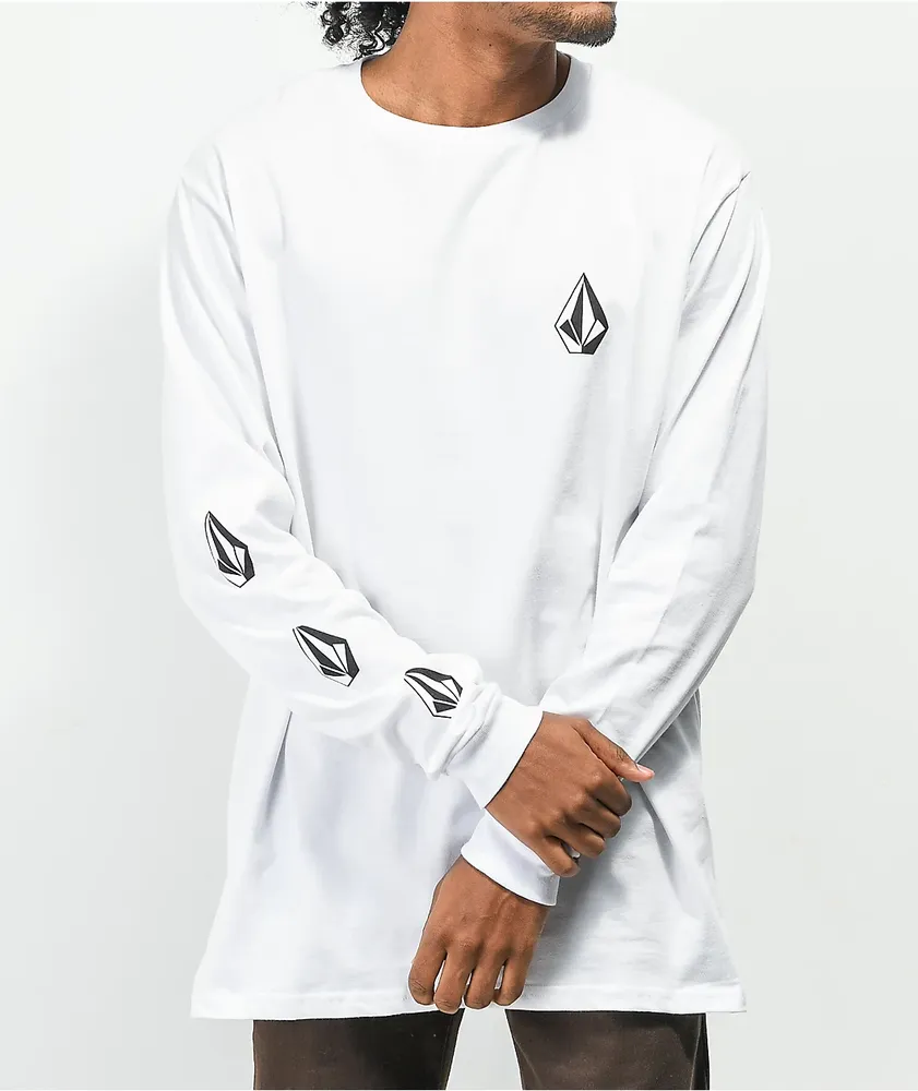 Volcom Iconic Stone White Long Sleeve T-Shirt