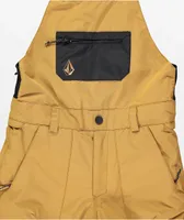 Volcom Kids Barkley Tan 10K Snowboard Bib Pants