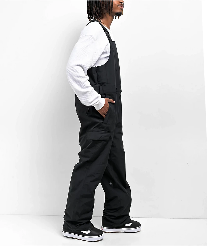 Volcom V. Co Sparta Black 10K Snowboard Bib Pants