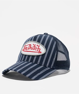 Von Dutch Railroad Navy & White Trucker Hat