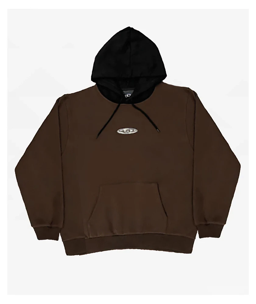 WKND Fishbone Emblem Brown & Black Hoodie