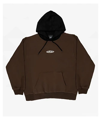 WKND Fishbone Emblem Brown & Black Hoodie