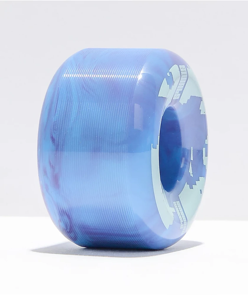 Wayward 54mm 101a Purple & Blue Swirl Skateboard Wheels