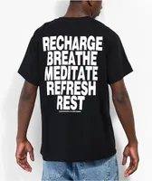 Weather Report Sign Off Black T-Shirt
