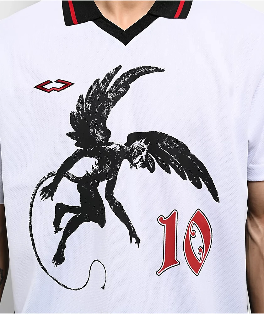 Welcome Angel White Soccer Jersey