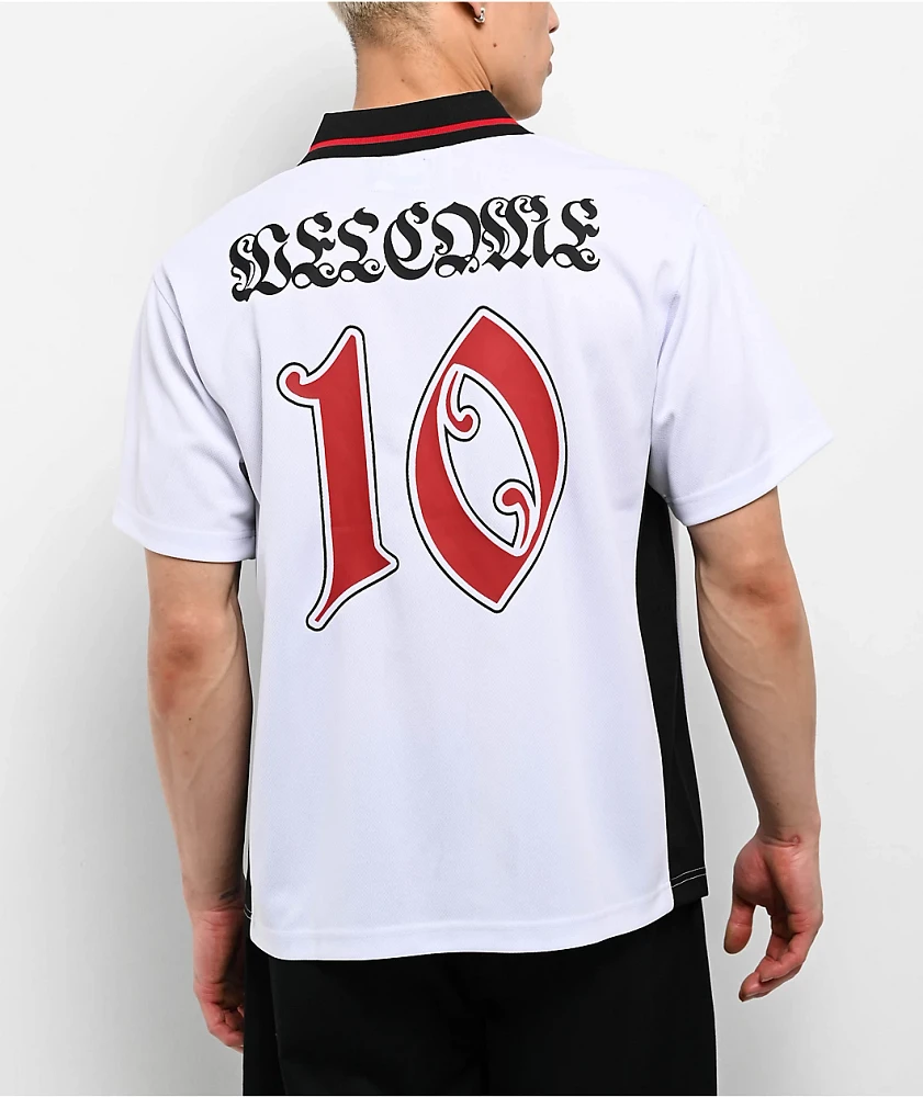 Welcome Angel White Soccer Jersey