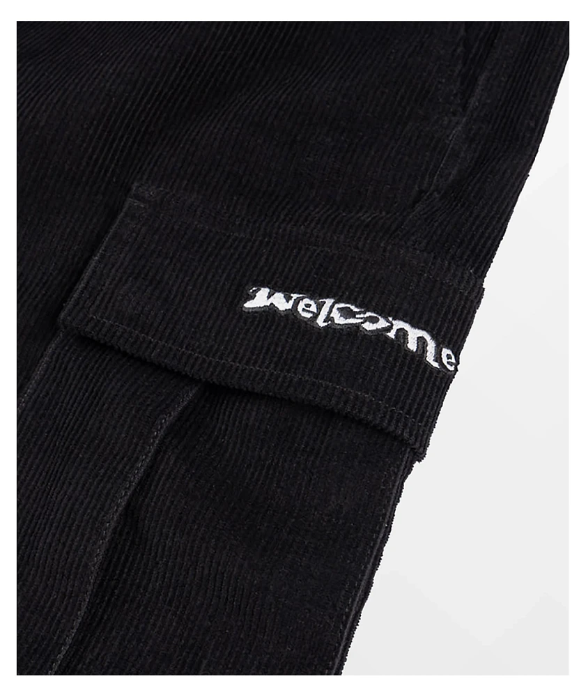 Welcome Chamber Black Cargo Shorts