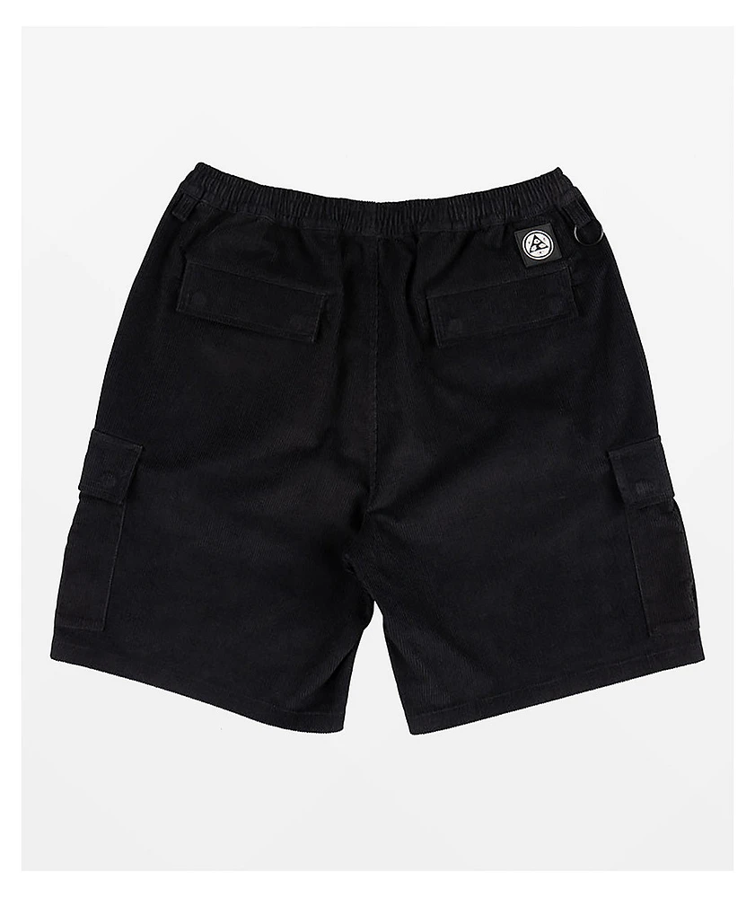Welcome Chamber Black Cargo Shorts