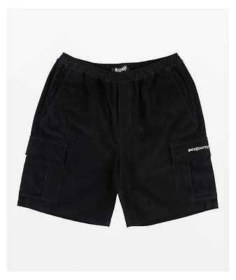 Welcome Chamber Black Cargo Shorts