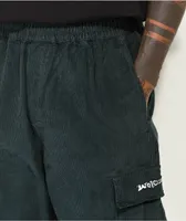 Welcome Chamber Green Corduroy Elastic Waist Pants