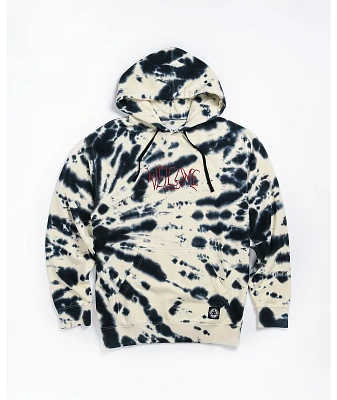 Welcome Inkblot Bone & Black Tie Dye Hoodie