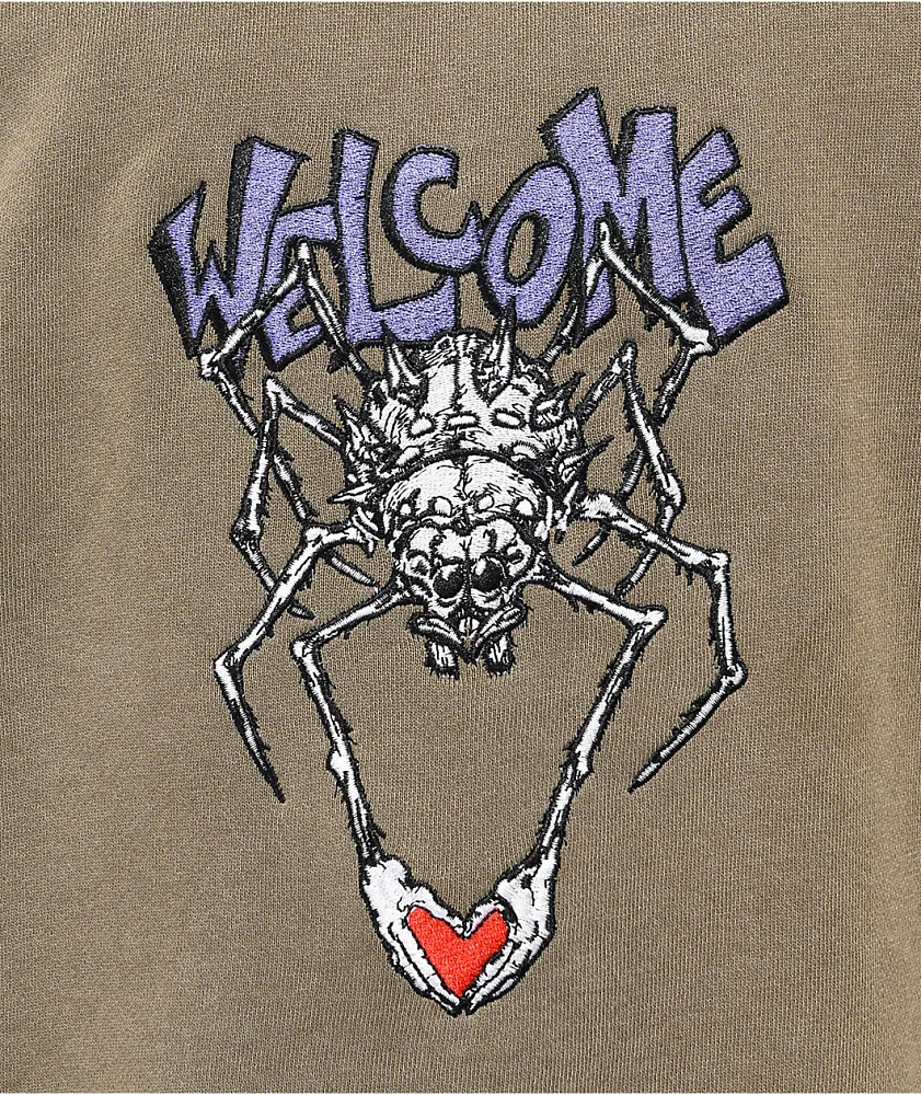 Welcome Spidey Brown Crewneck Sweatshirt